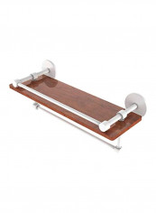 Prestige Skyline Collection Towel Bar Shelf Brown/White 16inch