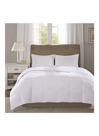 Printed Duvet Cover Polyester Beige/Yellow Twin