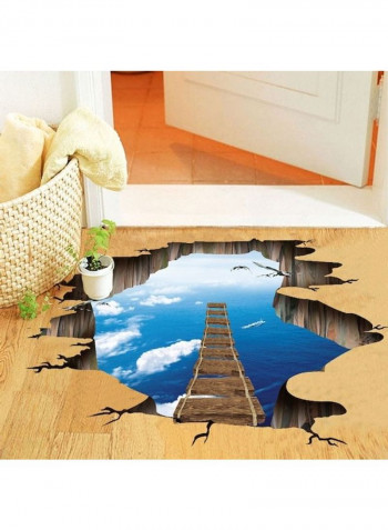 Large 3D Cosmic Space Wall Sticker Multicolour 60x90cm