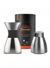 Insulated Pourover Coffee Maker Silver 32ounce