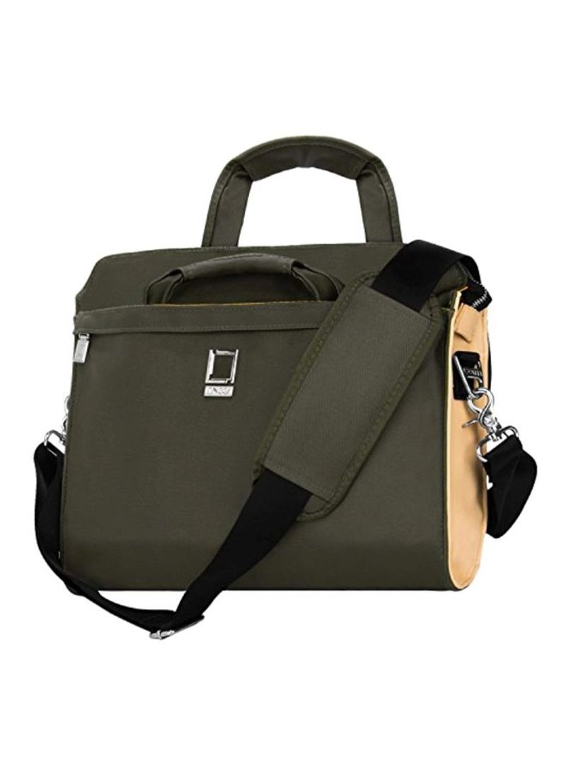 Messenger Bag For Acer Aspire One Chromebook Ultrabook Cloudbook Business 11.6-13.3-Inch Laptop Green/Black