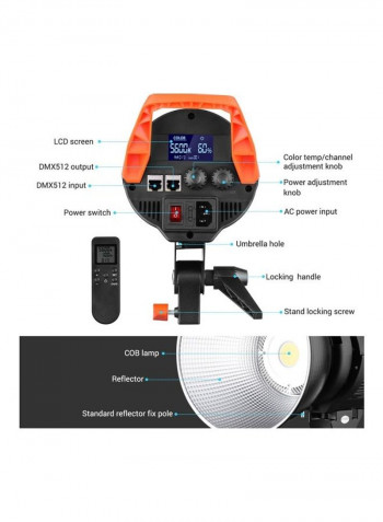 Focus Light  Daylight Dimmable Bowens Mount With Remote Control multicolour