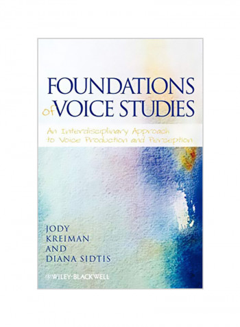 Foundations Of Voice Studies Hardcover English by Jody Kreiman - 17-05-2011