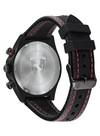 Men's Pilota Evo Water Resistance Leather Chronograph Watch 830717