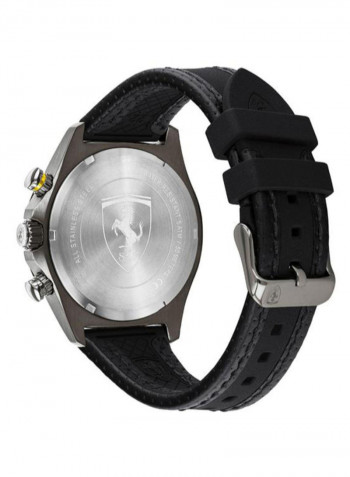 Men's Pilota Evo Water Resistance Leather Chronograph Watch 830718