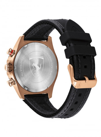 Men's Pilota Evo Water Resistance Leather Chronograph Watch 830719