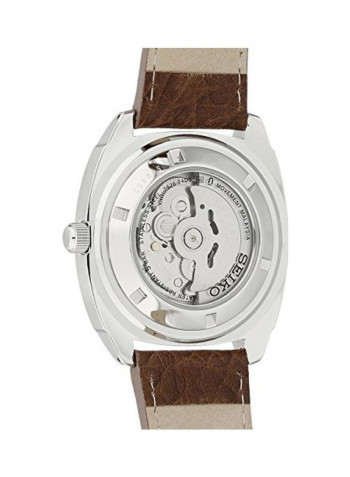 Men's Analog Wrist Watch with Leather Strap