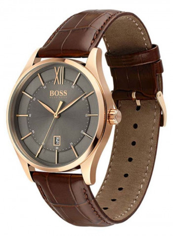 Men's Distinction Water Resistance Leather Analog Watch 1513796