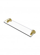 Soho Collection Vanity Beveled Edges Glass Shelf Gold/Clear 22inch