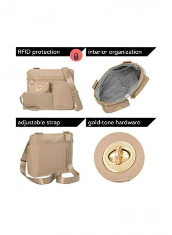 Melbourne Crossbody Bag Beige