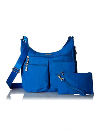 Nylon Crossbody Bag Directoire Blue