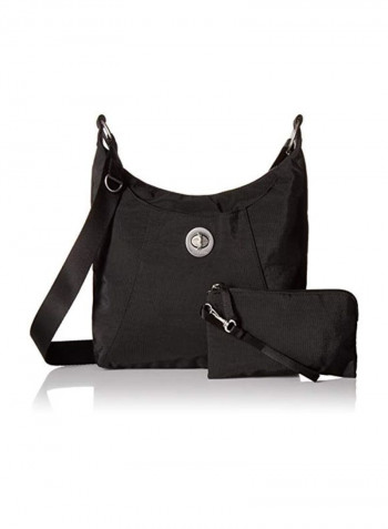 Polyester Crossbody Bag Black
