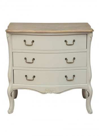 Franco Chest Drawer White/Beige 79x80x40centimeter