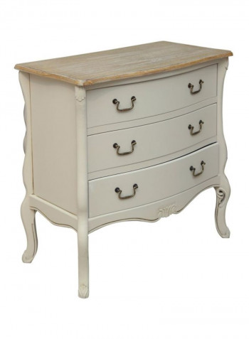 Franco Chest Drawer White/Beige 79x80x40centimeter