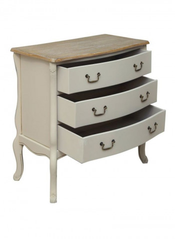 Franco Chest Drawer White/Beige 79x80x40centimeter