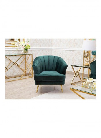 Raindrops Single Seater Sofa Green 80x82x80cm