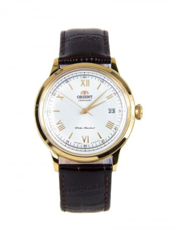 Men's Leather Analog Watch Ow-Sac00007