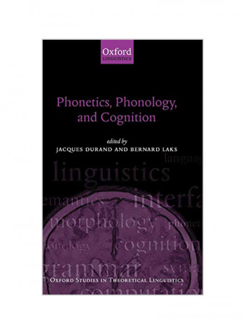 Phonetics, Phonology, And Cognition Hardcover