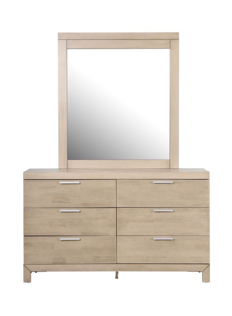 Legend Dresser With Mirror Brown/Clear 140x84x45cm