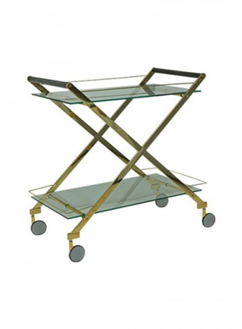 Terra Serving Trolley Silver 73 x 45 x 84centimeter