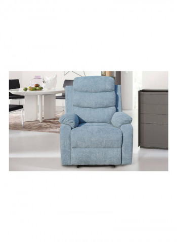 1-Seater Recliner Sofa Blue 83 x 98cm