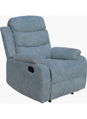 1-Seater Recliner Sofa Blue 83 x 98cm