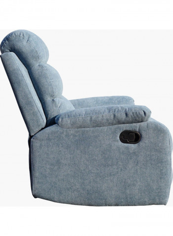 1-Seater Recliner Sofa Blue 83 x 98cm