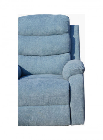 1-Seater Recliner Sofa Blue 83 x 98cm