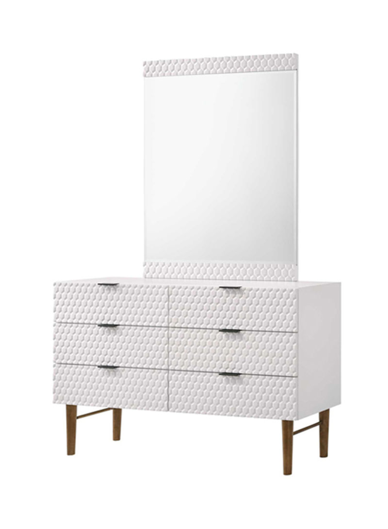 Estilo Dresser With Mirror White