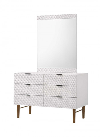 Estilo Dresser With Mirror White