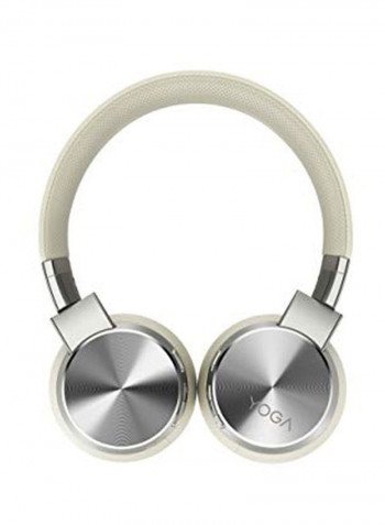 Yoga Active Over Ear Bluetooth Headphones White/Silver