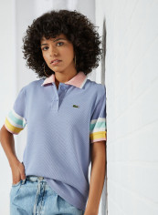 Colourblock Polo Purple/Cream/Green reviews Colourblock Polo Purple/Cream/Green