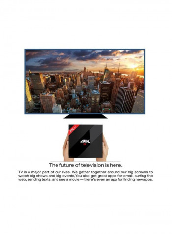 H96 Pro+ Smart Dual Band Wifi Set Top Box ZN877202 Black