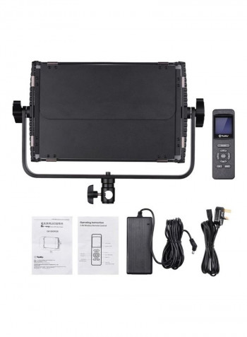 LED Video Light Dimmable Photography With Remote Control Black