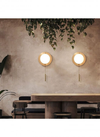 E27 LED Glass Ball Wall Lamp White