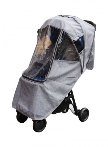 Universal Travel Stroller Waterproof Umbrella Case Rain Cover - Grey