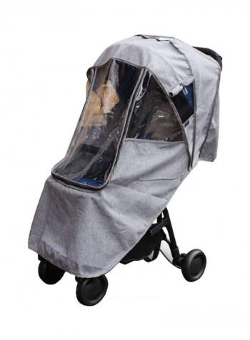 Universal Travel Stroller Waterproof Umbrella Case Rain Cover - Grey