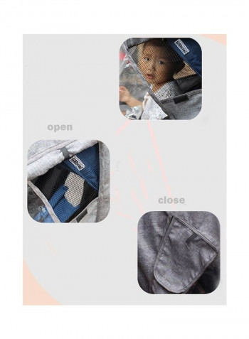 Universal Travel Stroller Waterproof Umbrella Case Rain Cover - Grey