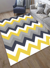 Geometric Print Anti-Skid Carpet Multicolour 140x200centimeter