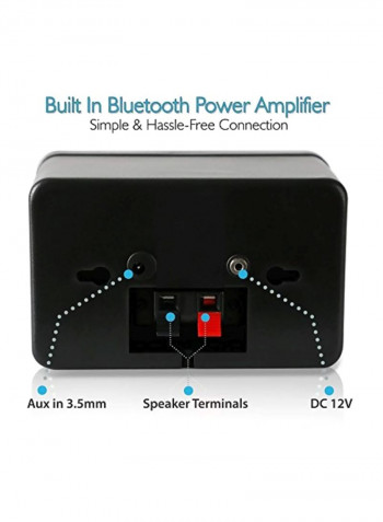 3-Way Active Passive Outdoor Waterproof Bluetooth Speaker PDWR42BBT Black