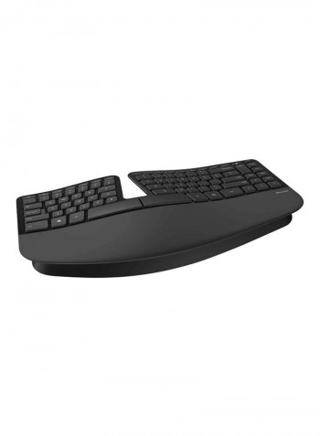2-Piece Wireless Desktop Mouse And Keyboard Set Black