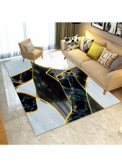 Colourblock Simple House Anti-Skidding Carpet Multicolour 140 x 200cm