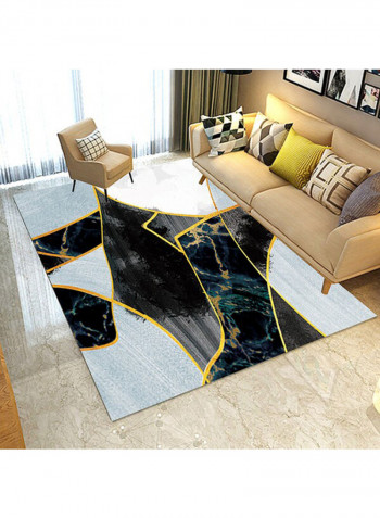 Colourblock Simple House Anti-Skidding Carpet Multicolour 140 x 200cm