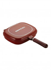 Double Grilling Pan Red 10.8x16.9x2.8inch