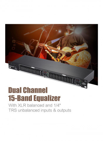 EQ-215 Dual Channel 15-Band Equalizer With 1U Rack Mount