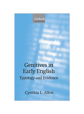 Genitives In Early English: Typology And Evidence Hardcover