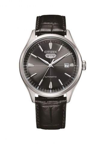 Men's Mechanical Leather Analog Watch NH8390-20H