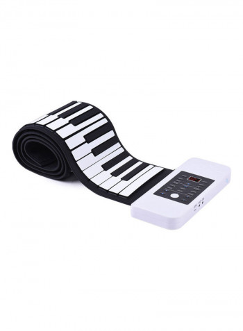 Portable Silicon 88 Keys Hand Roll Up Piano with Electronic USB Keyboard