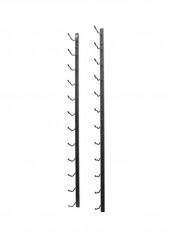 Wall Series Wall Mounted Bottle Rack Satin Black 4feet