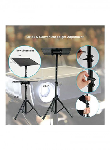 Adjustable Equipment Studio Stand Black